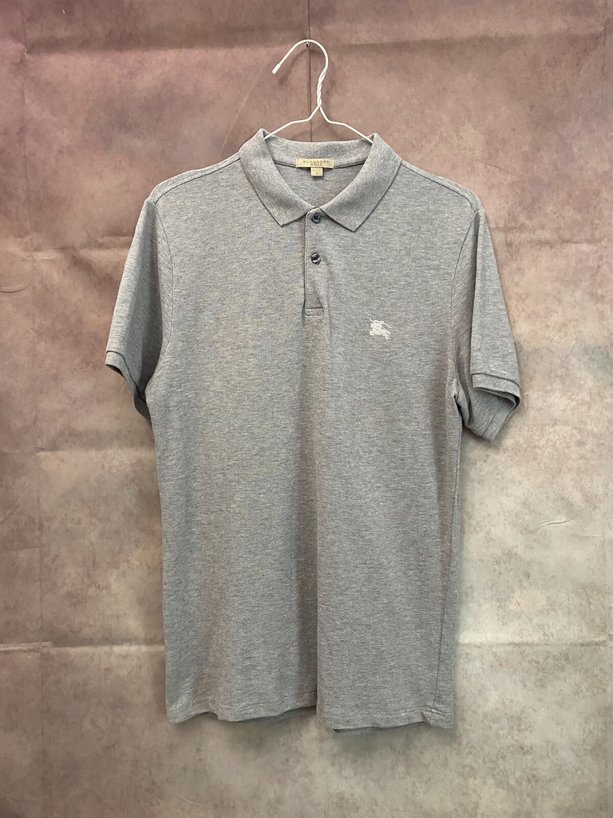 トップス Burberry london black nova poloshirt dl Burberry London Polo Shirt Mens L Nova Check Cotton Pique