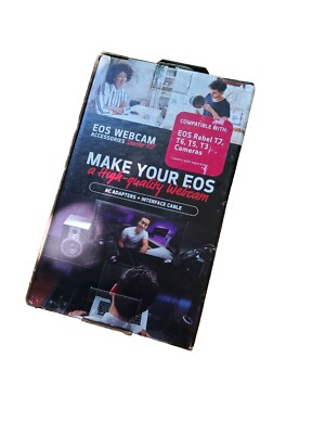 Canon EOS HQ Webcam Accessories Starter Kit for Rebel T7 T6 T5 T3 Cameras