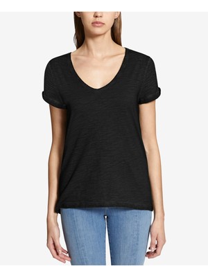 Женская черная вечерняя футболка SANCTUARY с коротким рукавом XS