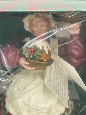 Kurt S Adler Mrs. Cratchit Christmas Carol Ornament in Box Charles Dickens