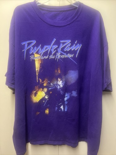 Prince Purple Rain The Revolution 1984 Mens Purple Classic T