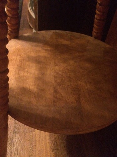 Beautiful Handmade Antique Birds Eye Maple Fern Table W Beading