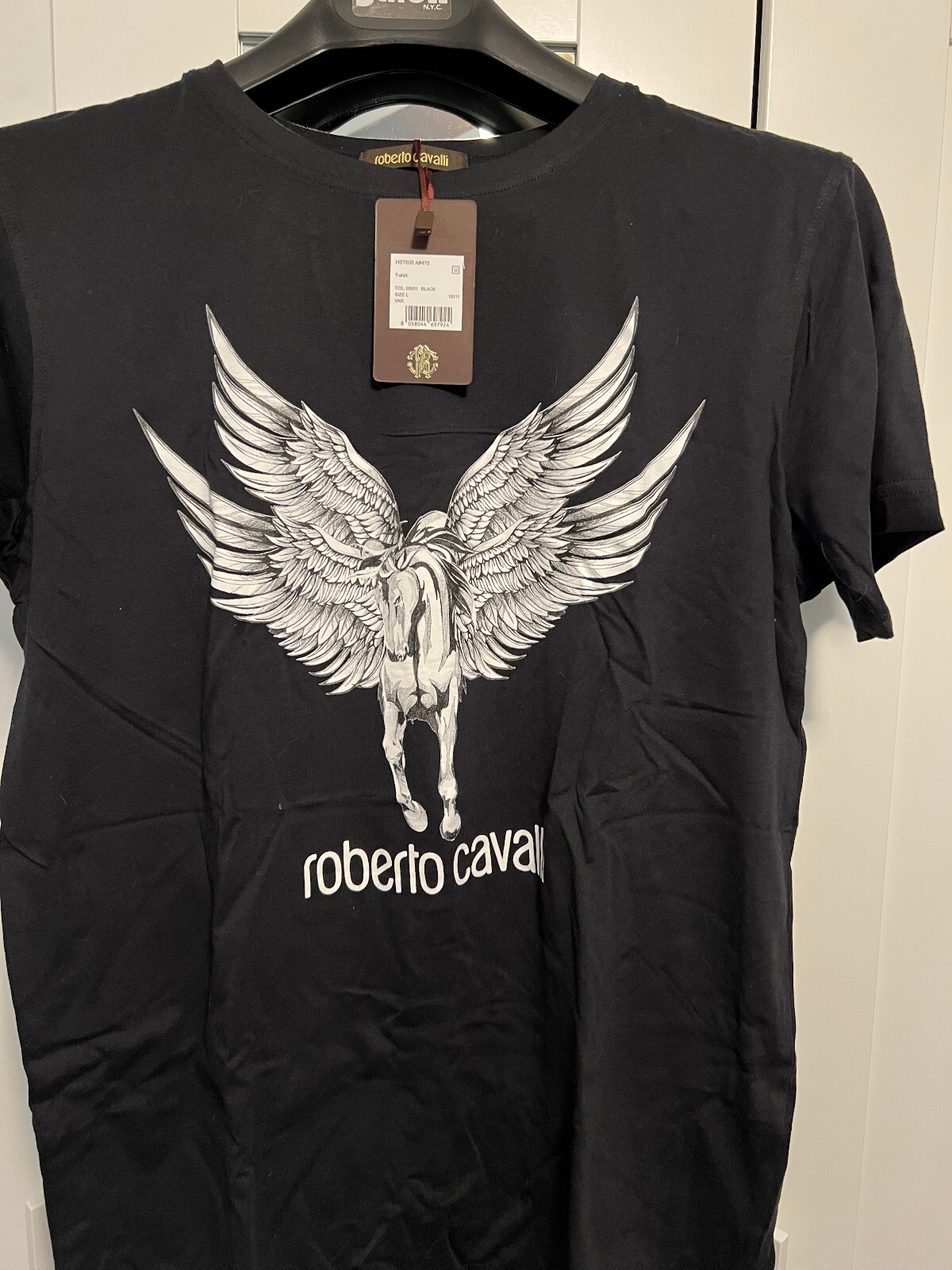 ROBERTO CAVALLI 売れ筋商品|||ロベルトカヴァリ Tシャツ トップス レディース T-shirts Grey T-Shirt With Used Logo in WHITE for Women | Roberto Cavalli®