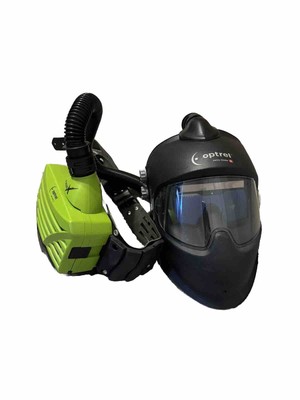 Optrel e3000x PAPR w/Panoramaxx Welding Helmet Used with Extra Clear Lens