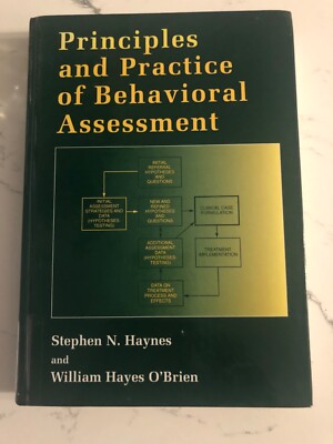 Principles and Practice of Behavioral Assessment VERY GOOD condition