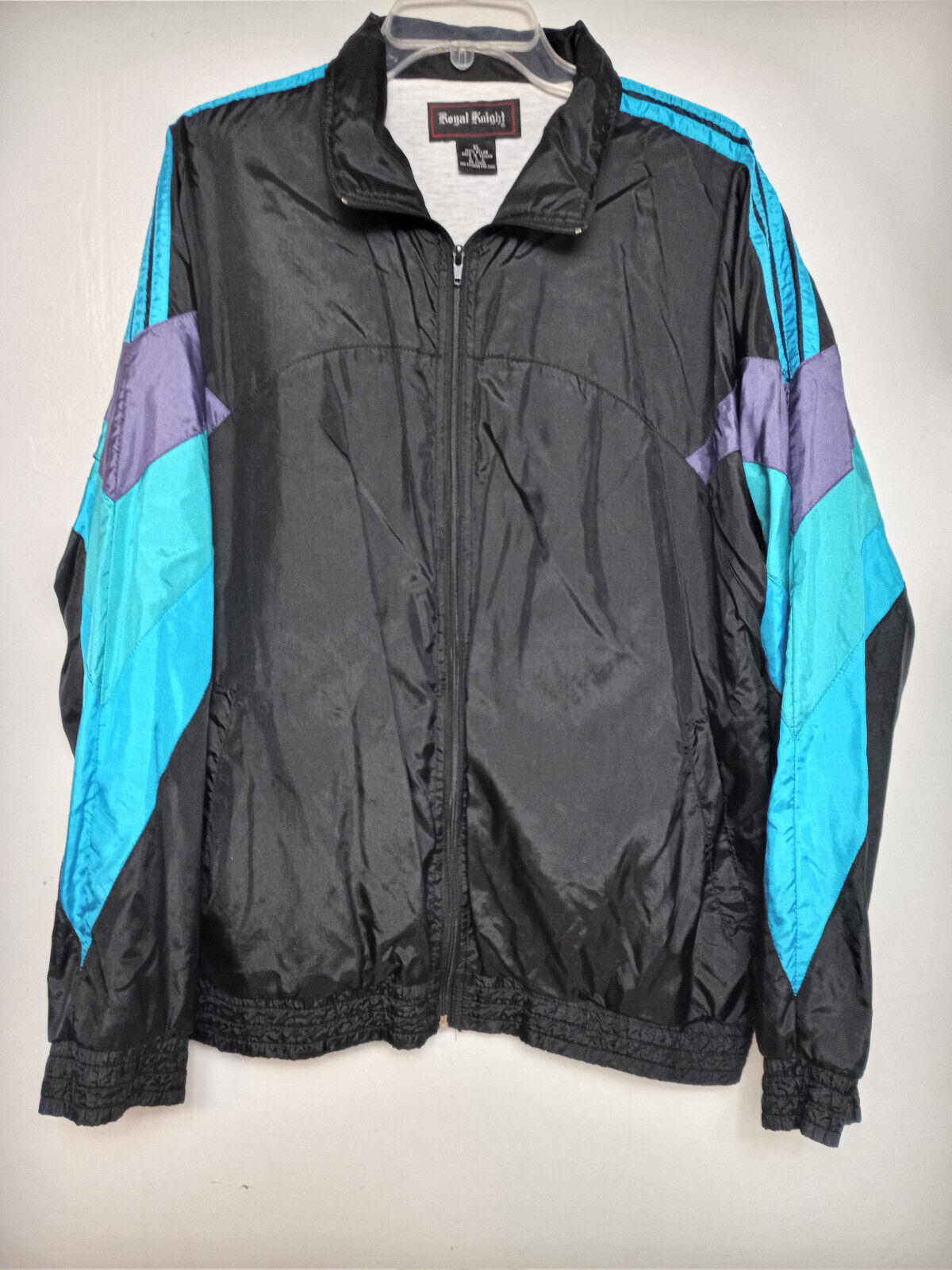 Vintage Retro Royal Knight Blue &Black Wind Breaker Lite Vintage Retro Royal Knight Blue &Black Wind Breaker Lite