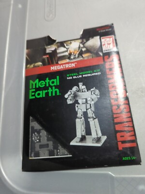 Metal Earth 3D Steel Model Kit Transformers Generations Megatron Open Box 