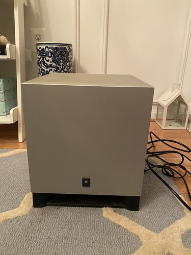 Yamaha Speaker Model YST-SW010 45W Down Firing Powered Subwoofer Gray Tested