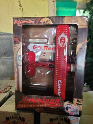 1996 Ertl Collectibles Cincinnati Reds Stadium Bi-Plane Bank Die Cast New