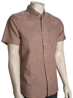 Рубашка Volcom Everett Oxford SS на пуговицах - Мускатный орех - Новинка