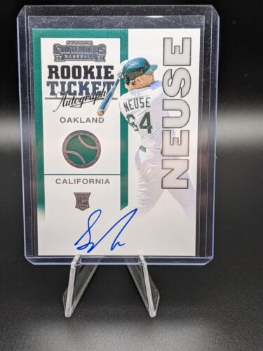2020 Panini Contenders Sheldon Neuse Retro On Card Auto Autograph rookie RC A’s. rookie card picture