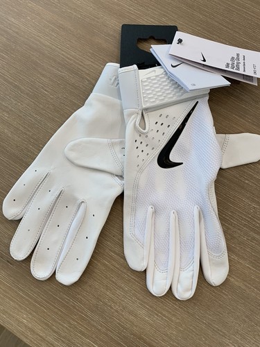 Nike Alpha Elite Baseball Batting Gloves Adult White FD7816