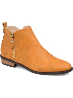 

JOURNEE COLLECTION Женские горчично-желтые ботильоны Ellis Almond на блочном каблуке 7,5 м, Желтый, ELLIS-BOOTIE