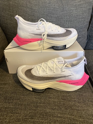 Nike ZoomX alphafly next%ホワイト/ピンク Nike Zoom Alphafly Next % White/Pink Mens/Womens Running