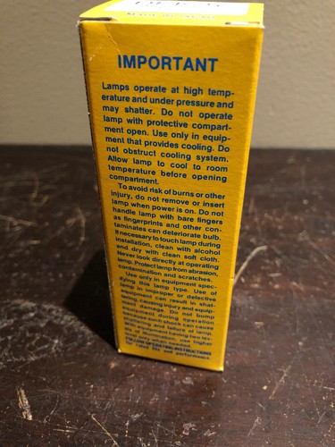 Wiko AV/Photo Lamp DEK-5 - 125V / 500W