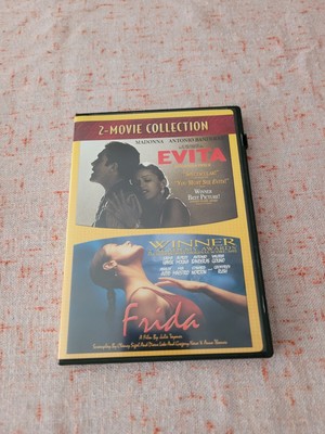 Evita DVD(Madonna) 1996 And FRIDA(Selma Hayak)  1992 Two Movie Collection