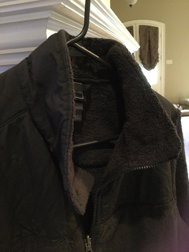 Girl’s Black, Full Zip Fleece Jacket From The North Face, Size XL (18)!