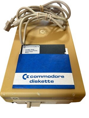 Vintage Commodore Model 1541 Disk Drive For Commodore 64 Power Turns On