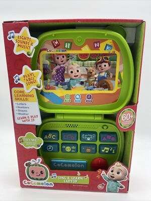 New Cocomelon Sing and Learn Laptop Toy for Kids Learn ABC s & Numbers FreeS&H