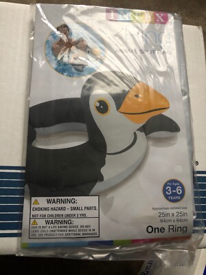 Penguin Split Ring Swimming Swim Float Swim Tube 3-6 ~ New