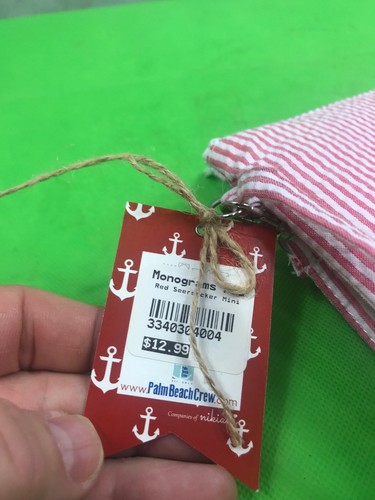 Palm Beach Crew Seersucker Mini Collection Pink NEW Great For Monogramming