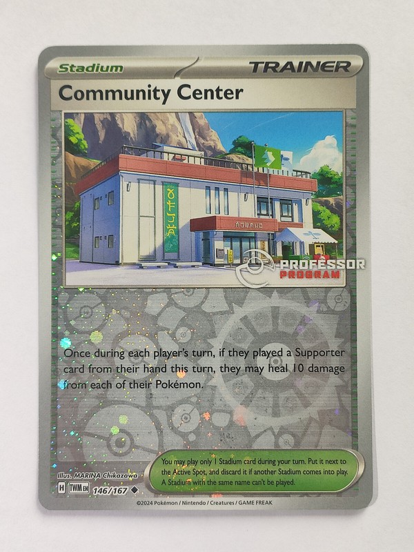 Pokemon Community Center Twm En 146/167 Promo Karte PokÃ©Mon Professor Program