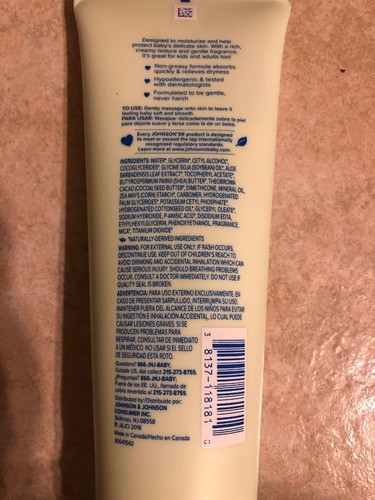 2 Johnson's Baby Creamy Oil Aloe & Vitamin E Baby Creamy Oil