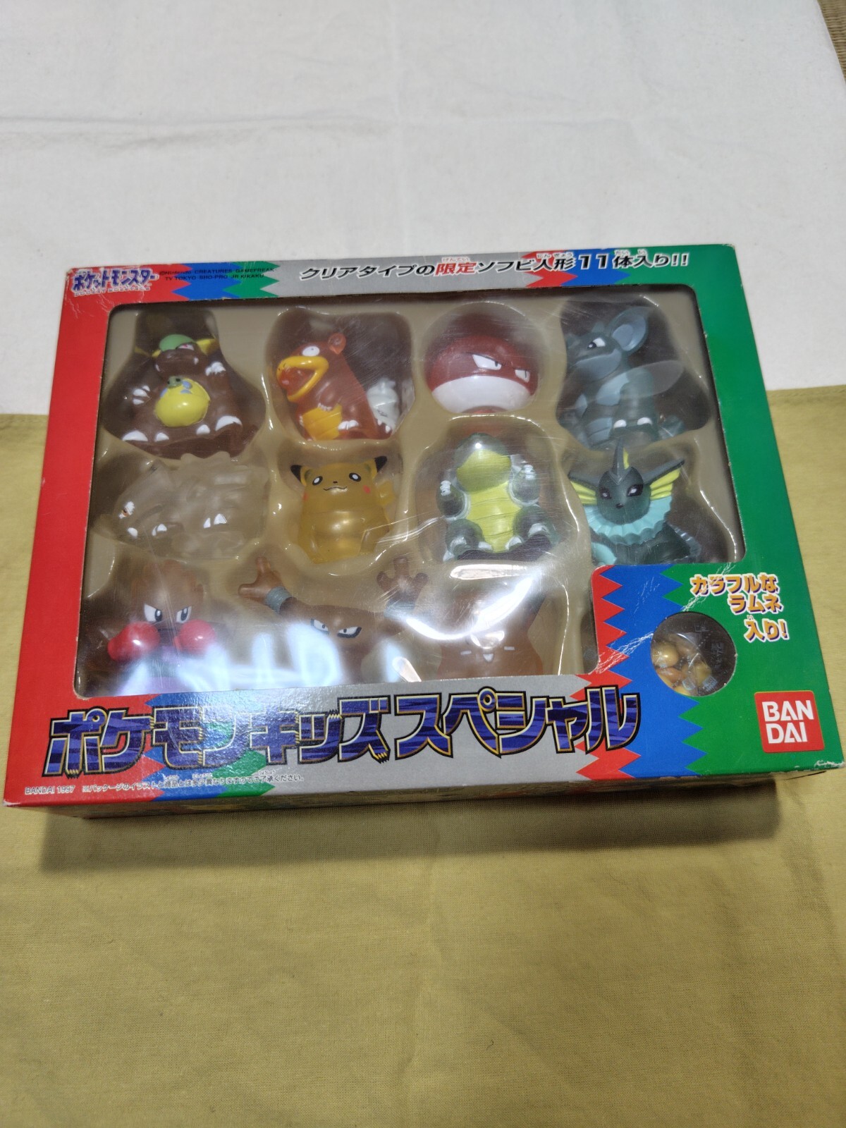 1997年製 ポケモン サンダース フィギュア クリア ソフビ BANDAI 1997年製 ポケモン サンダース フィギュア クリア ソフビ BANDAI