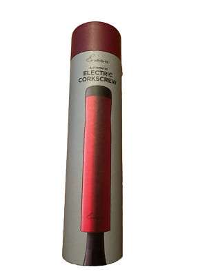 Rabbit  Electric Wine Opener  Red  New Open Box