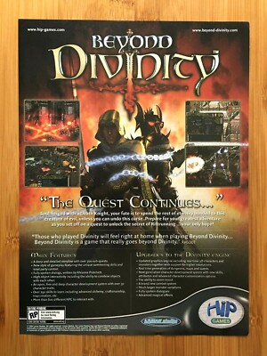 Beyond Divinity PC 2004 Video Game Print Ad/Poster Advertisement Big Box Art