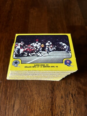 1978 Fleer Team Action NFL Football Complete Card Set Dorsett Payton Bradshaw