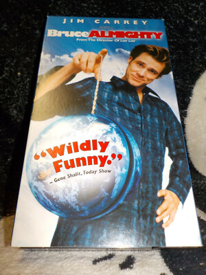 Bruce Almighty VHS Tape Jim Carrey Free Shipping