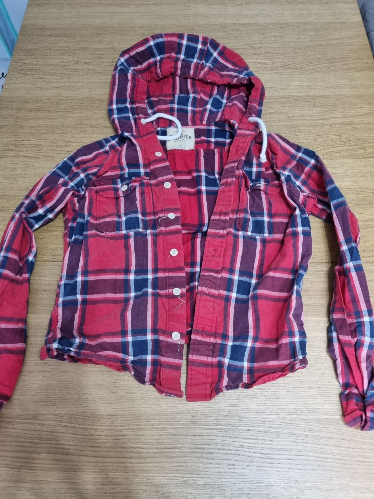 Hollister hooded best sale flannel