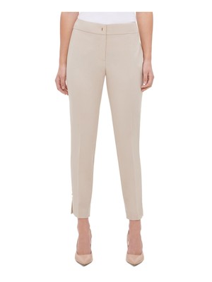 

CALVIN KLEIN Женские бежевые узкие брюки на молнии, Бежевый, M9KK7220
