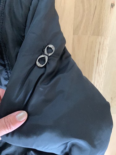 Modern Eternity Maternity Madison 3 in 1 Black Long Quilted Puffer Coat Small