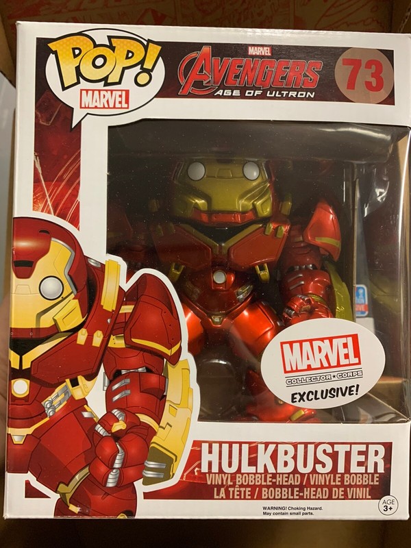 hulk busting out of hulkbuster pop vinyl