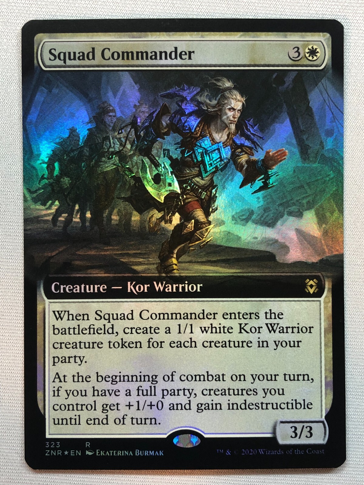 Squad Commander 2x FOIL ZNR MTG Zendikar Rising Rare MINT white Squad Commander 2x FOIL ZNR MTG Zendikar Rising Rare MINT white