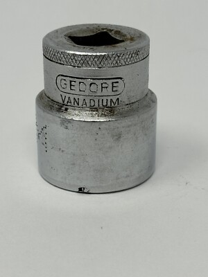 GEDORE Germany 1/2  Drive Vanadium D19 5/8W 11/16BS 12 Point Socket