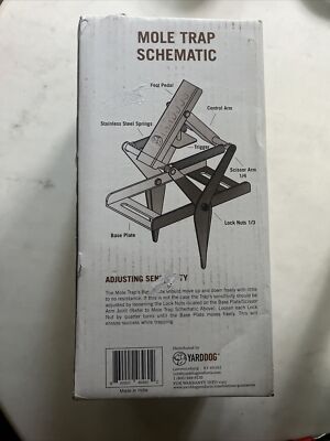 New YARDDOG Mole Trap Step to Set Commercial Grade
