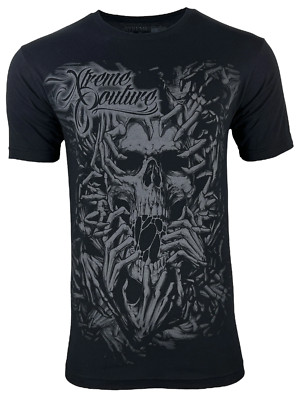 Xtreme Couture By Affliction Men's T-shirt Soul Captivate Skull S-6XL