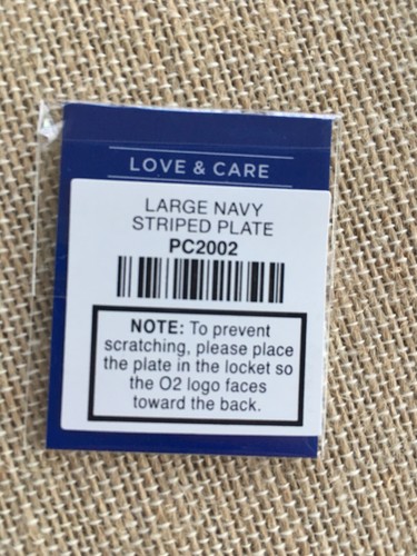 Origami Owl Living Locket Plate Large Navy Stripe For Living Locket Nautical