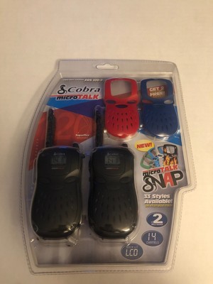 Cobra MicroTalk Walkie Talkie 2 Pack with Face Plates (Read Description)