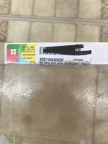 Microsoft Office Home and Student 2016 Windows for 1 PC Sealed English Version