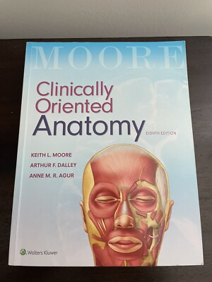 Clinically Oriented Anatomy 8th Edition by Moore, Dalley, & Agur - With Code!