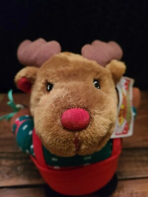 Sonic Activated Singing Christmas Shaky Pals Reindeer Plush