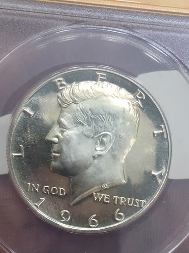 1966 50C SMS (Special Strike) Kennedy Half Dollar SP68 MS 68 ANACS MS68