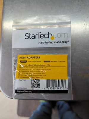 New StarTech HDACFM HDMI Female to HDMI Mini Male Adapter W 2ft HDMI Cable