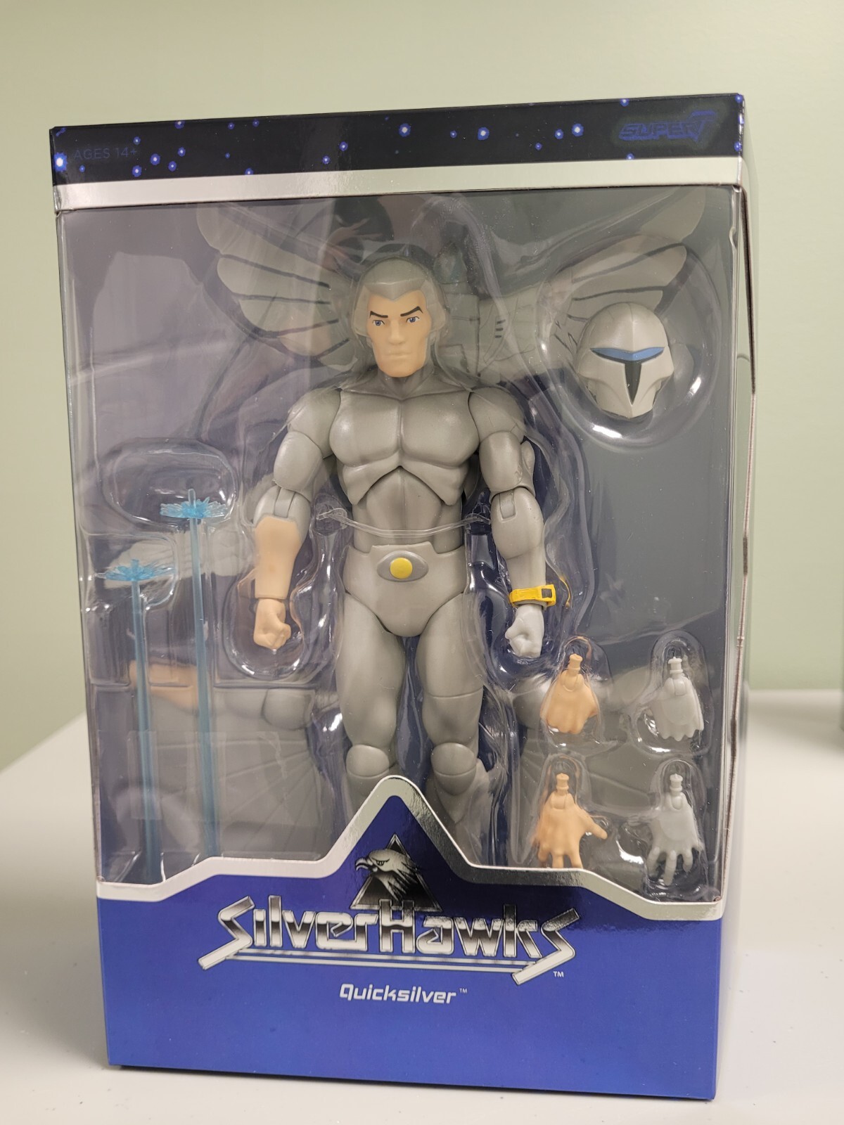 Super7 SilverHawks Ultimates Quicksilver Figure