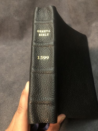Rare Leather Bound 1599 (text) Geneva Bible Black | eBay