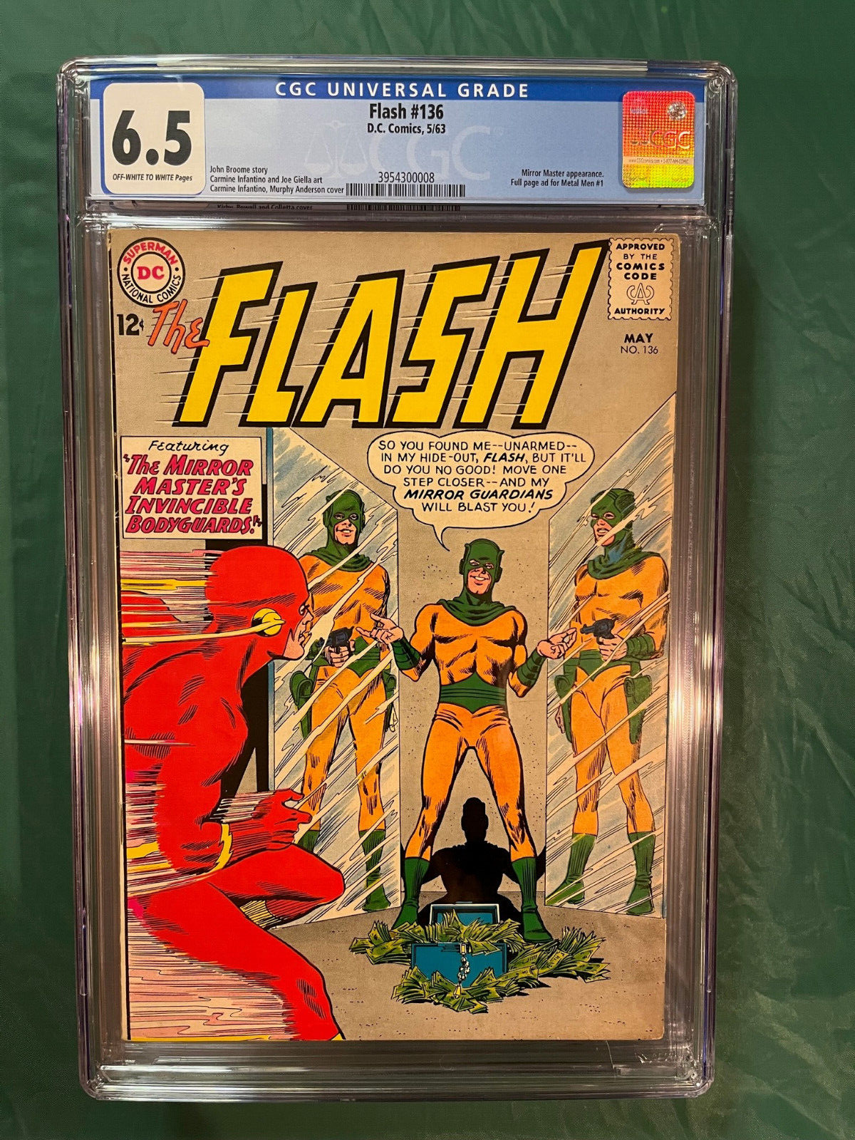 FLASH #136 CGC 6.5 DEXTER MILES MIRROR MASTER'S INVINCIBLE